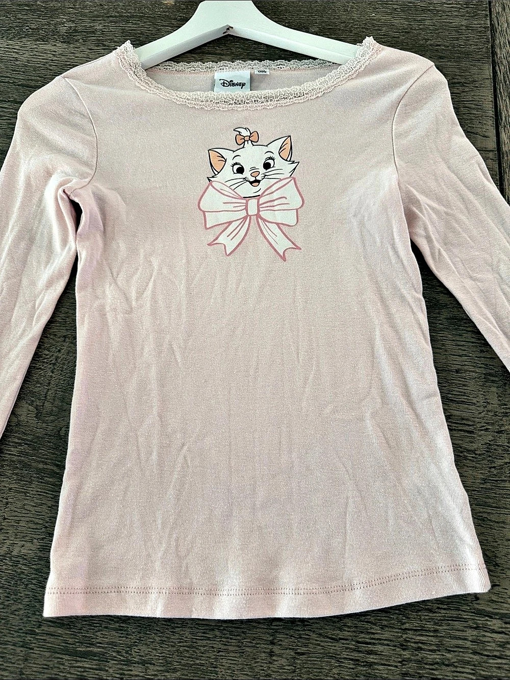 Disney Marie graphic long sleeve tee Pink Long Sleeve Tee XXS